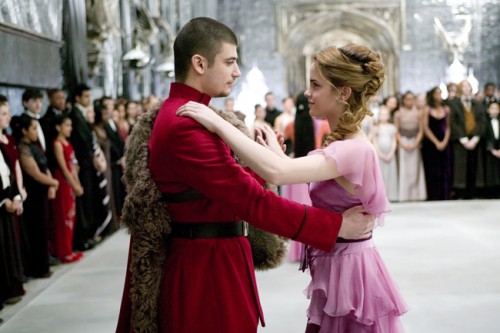 Viktor in Hermiona plešeta
