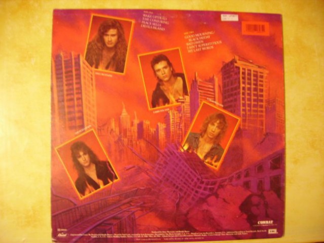 Megadeth - Peace Sells... But Who's Buying LP (1986, Combat) - back
