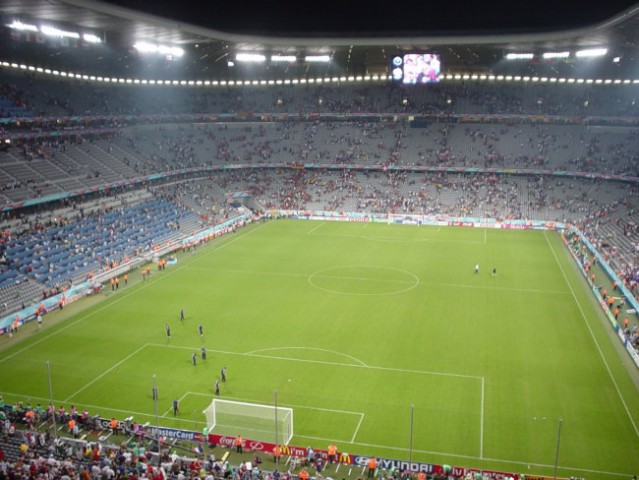 Allianz arena po tekmi