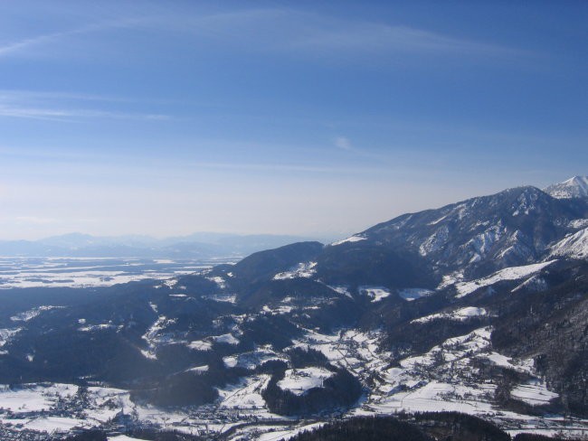 Pogled proti startu Krvavec