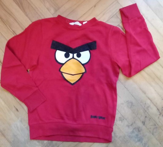134-140-hm pulover angry birds-kot nov cena: 6 eur