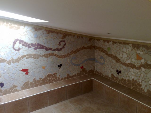 Mozaik v kopalnici