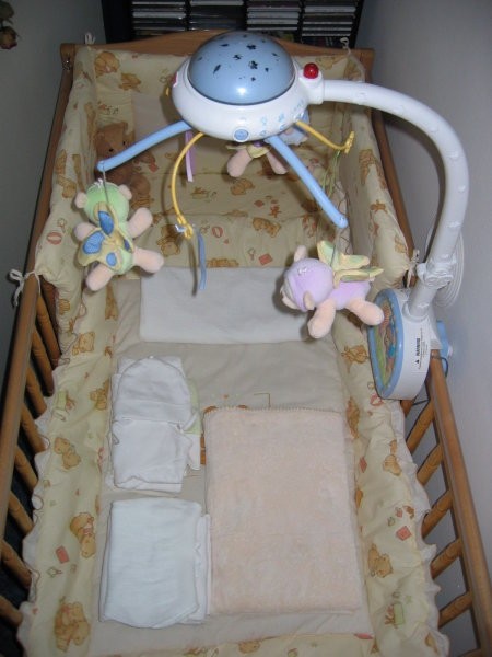 Posteljica in cotke za v porodnišnico