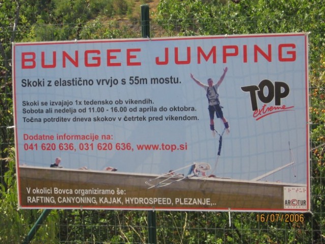 Za vse pogumne Bungee jumping