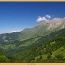 pogled iz planine Pretovč proto planinam pod Krnom