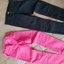 HM črne in roza hlače 128-134