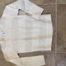 Pleten pulover z dolgimi nitmi 134-140 ali 8-10 let