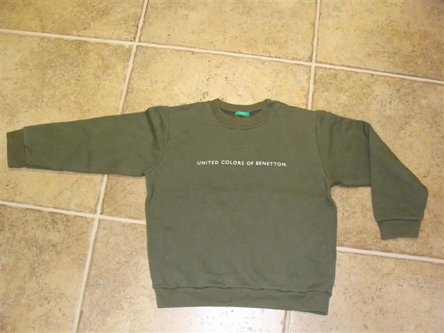 Benetton pulover, 3 x oblečen, S ali 5-7 let