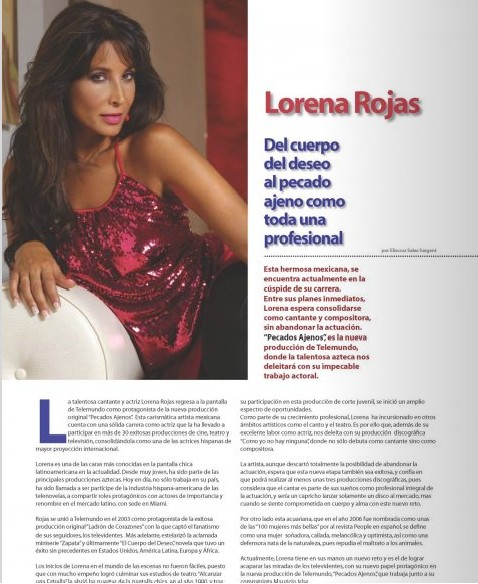 Lorena Rojas : Scans - foto