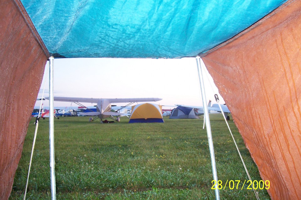 pogled iz šotora