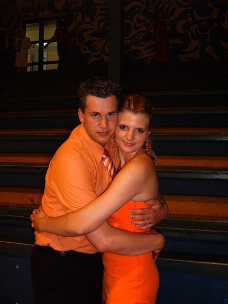 Z dragim na mojem maturantskem plesu (april 2005)