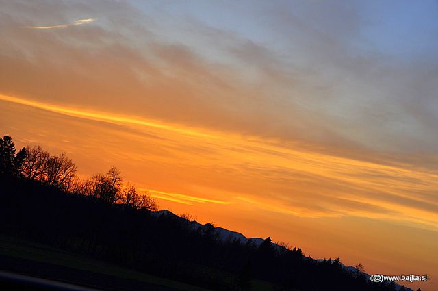 Sončni zahod - foto povečava