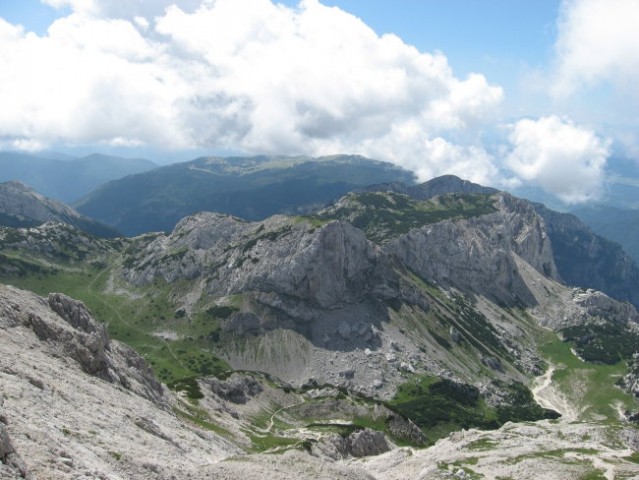 Pogled proti Lučkemu Dedcu in Veliki planini