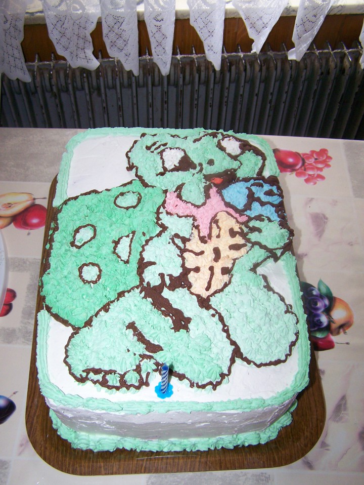 Torta za Anžetov 1. rojstni dan-želvak Franček