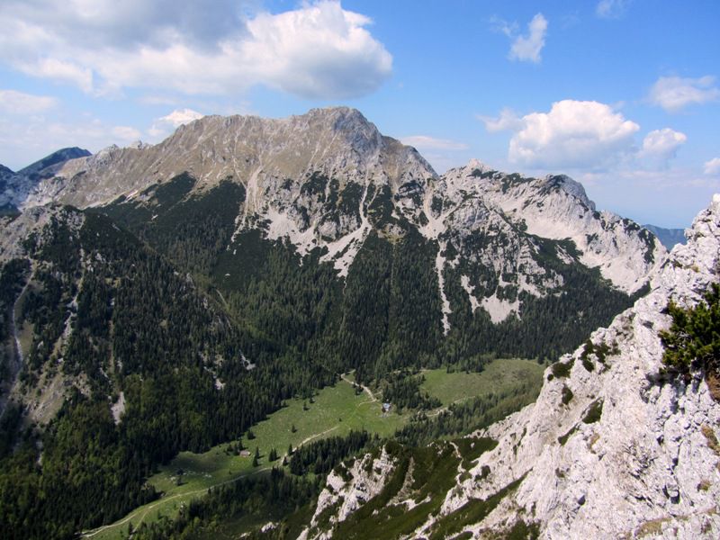 Begunjščica-Palec-Zelenjak (maj.2012) - foto povečava