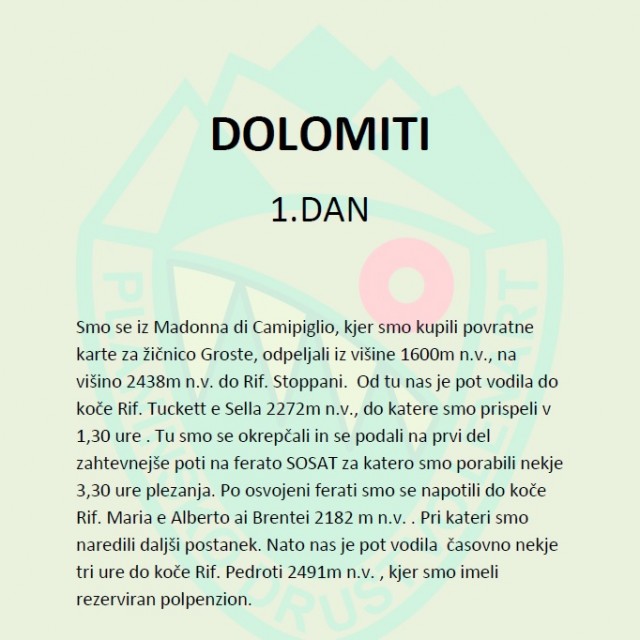Dolomiti (15.-17.8.2019) - foto